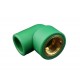 PPR internal wire elbow copper internal thread right angle elbow pipe fittings  ppr pipe system