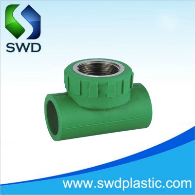 PPR Pipe Fittings Female Tee with Copper